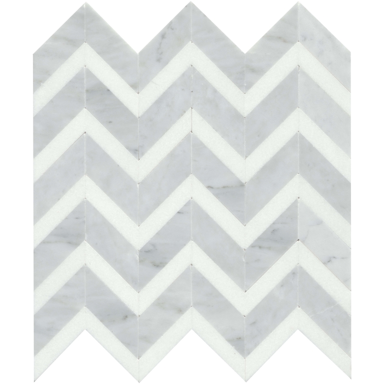 BIZOU - 12X13, WHITE/WHITE, POLISHED